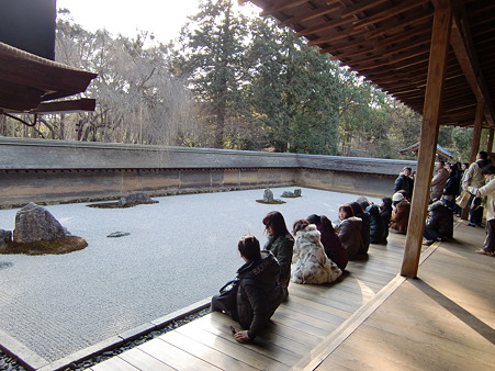 ランチ京都 時々滋賀 龍安寺の石庭