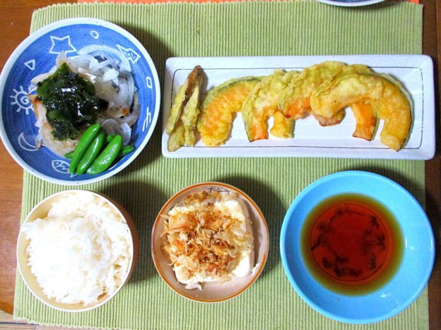 天ぷら定食…
