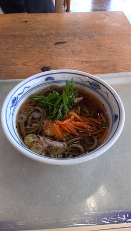 道の駅どうし ふるさとうどん(クレソン入り)
