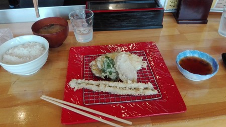 あなご天定食@いだ天