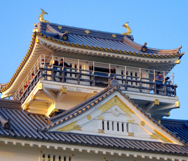 岐阜城 No - 13:夕暮れ時の岐阜城