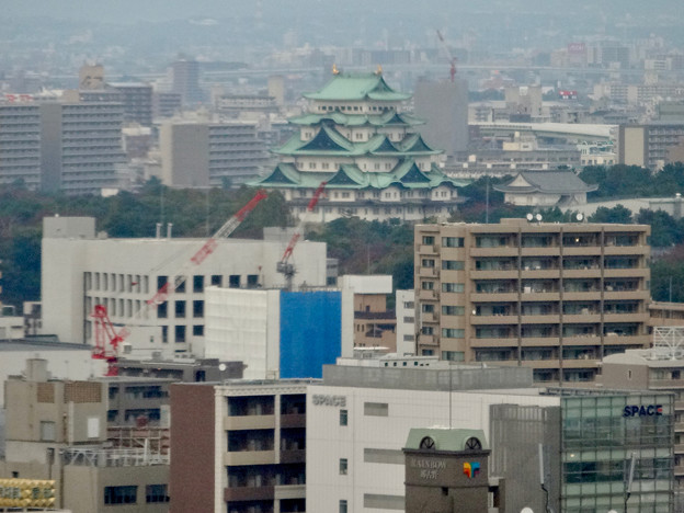 セントラルタワーズ15階から見た景色 - 4:名古屋城の天守閣