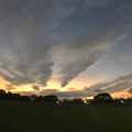 Photos: 広角レンズ付けて撮影した夕焼け空と雲 - 1