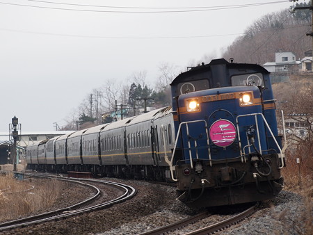 DD51重連 寝台特急トワイライトエクスプレス 室蘭本線本輪西~東室蘭