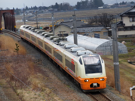 E653系特急いなほ 羽越本線藤島~西袋02