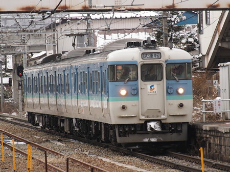 115系試運転 信越本線豊野駅01