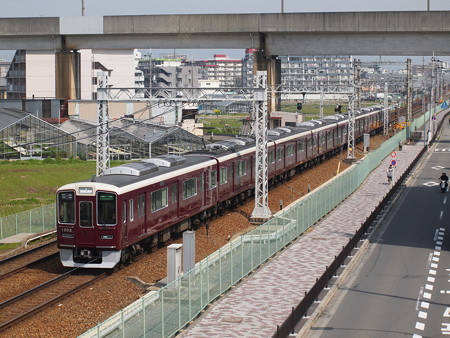 阪急1300系準急 阪急京都線茨木市~南茨木
