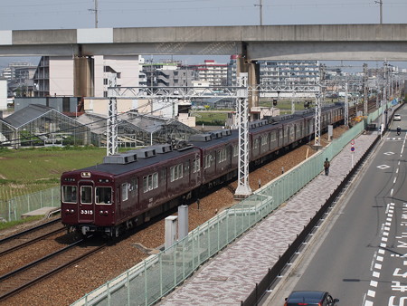 阪急3300系普通 阪急京都線茨木市~南茨木