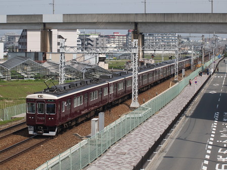 阪急7300系準急 阪急京都線茨木市~南茨木