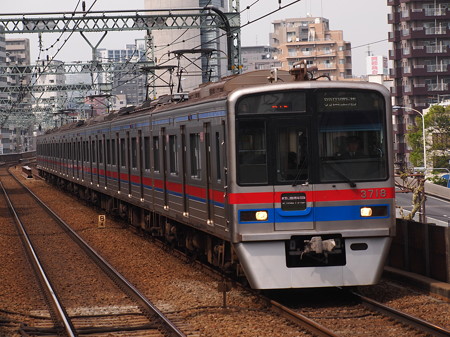京成3700形エアポート快特 京急本線青物横丁駅