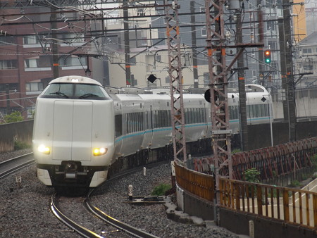 287系特急くろしお 大阪環状線芦原橋駅