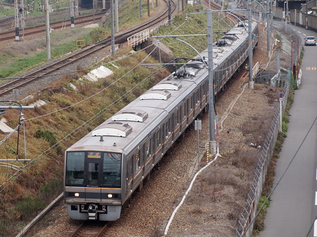 207系快速 東海道本線塚本~尼崎01