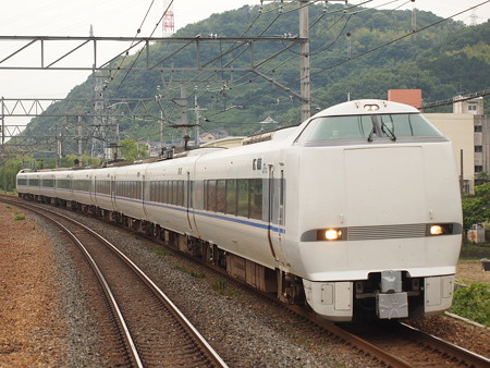 683系特急サンダーバード 東海道本線島本駅