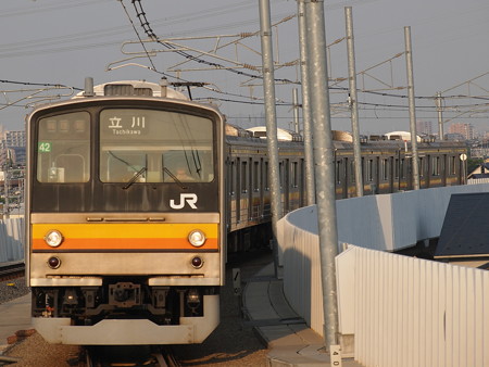 205系普通 南武線南多摩駅03