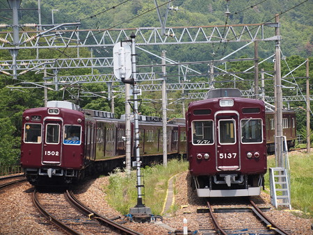 能勢電1500系普通 妙見線山下駅03