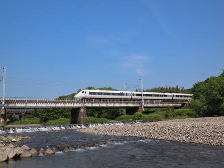 681系特急しらさぎ 北陸本線河毛~高月04