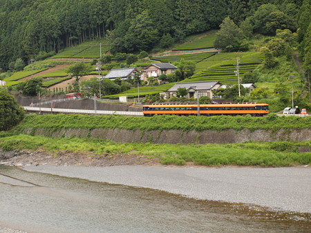 近鉄16000系普通 大井川鐵道塩郷駅周辺04
