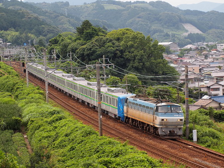 EF66 メトロ16000系甲種東海道本線金谷~島田03