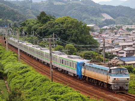 EF66 メトロ16000系甲種東海道本線金谷~島田05