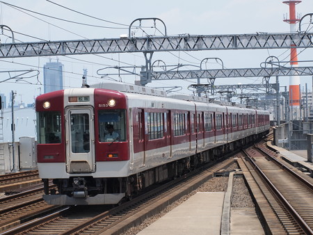 近鉄5200系急行 近鉄名古屋線八田駅01