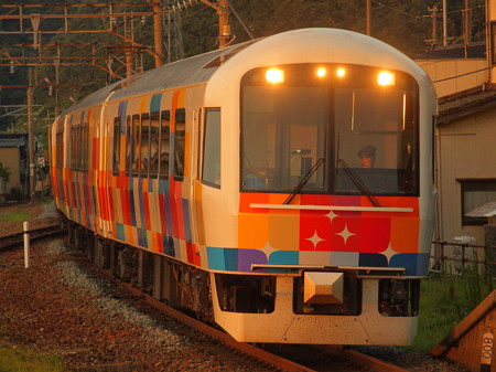 485系きらきらうえつ羽越本線越後寒川駅01