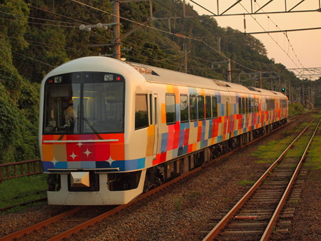 485系きらきらうえつ羽越本線越後寒川駅04