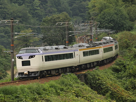 485系いろどり木曽路号 中央本線倉本~須原02