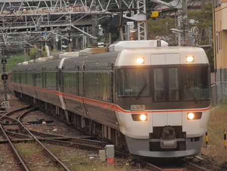383系ワイドビューしなの 中央本線中津川駅01