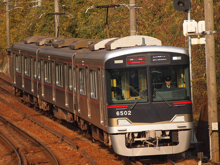 神鉄6500系急行 神鉄有馬線鵯越駅01