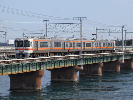 313系普通 東海道本線弁天島~新居町