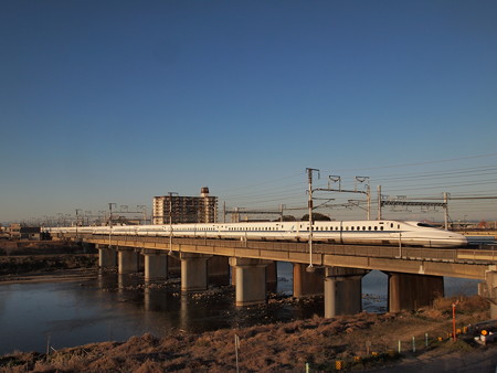N700系のぞみ 東海道新幹線岐阜羽島~名古屋01