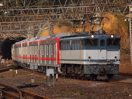 EF65 東武70000系甲種 東海道本線熱海駅01