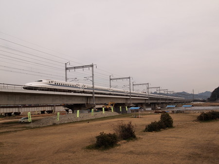 N700系のぞみ 山陽新幹線西明石~姫路