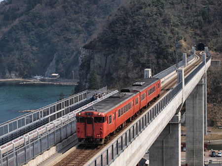 キハ47普通 山陰本線鎧~餘部02