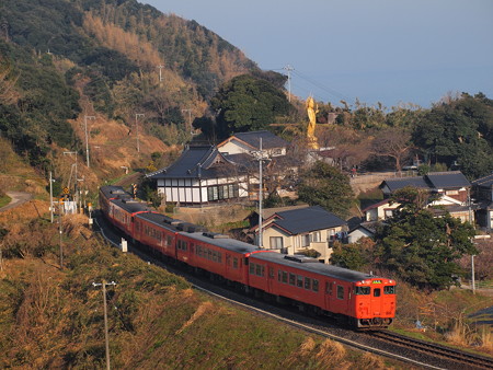 キハ47普通 山陰本線泊~青谷02