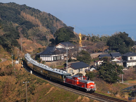 DD51 サロンカーなにわ 山陰本線泊~青谷04