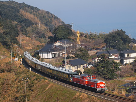 DD51 サロンカーなにわ 山陰本線泊~青谷05