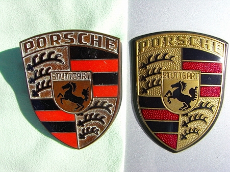 Ｐ）七宝焼きエンブレム Hood Crest Badges(Early Orange Bar 1965