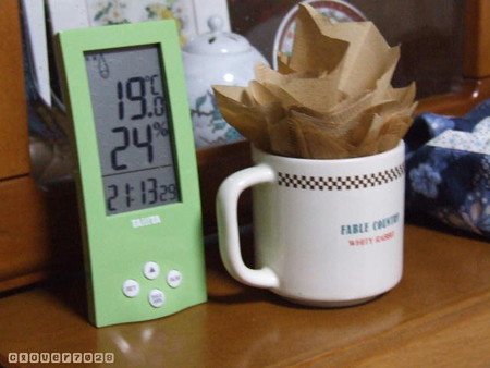 20161228_211642_コーヒーフィルターで加湿器