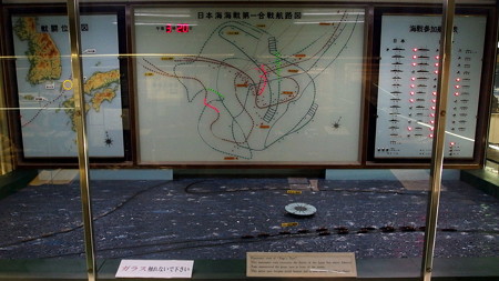 日本海海戦のジオラマ