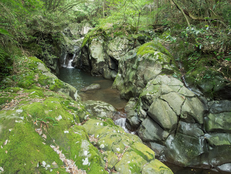 赤淵川 牛ヶ淵の滝へのルート 第3エリア