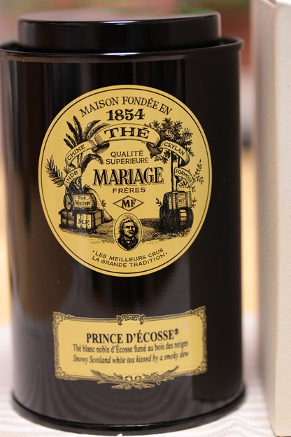 MARIAGE FRERES PRINCE D&#039;ECOSSE - Prince of Scotland - Smokey White Tea - Scotland 缶