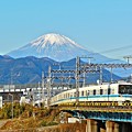 富士が見える沿線3