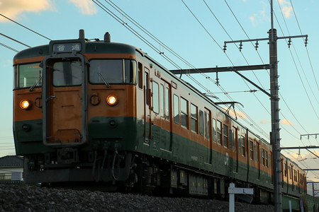 115系生き残り! 吾妻線539M@高崎問屋町~井野