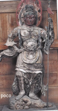 石道寺 脇侍 持国天 IMG_20161126_0015