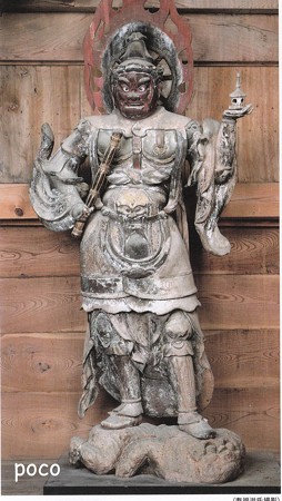 石道寺 脇侍 多聞天 IMG_20161126_0016