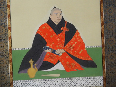 興善寺 宝蔵院流槍術五祖御影3代胤清 P1221038