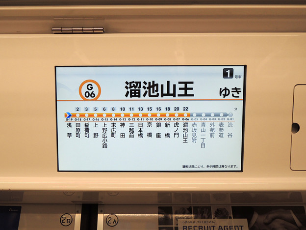 銀座線1000系 LCD