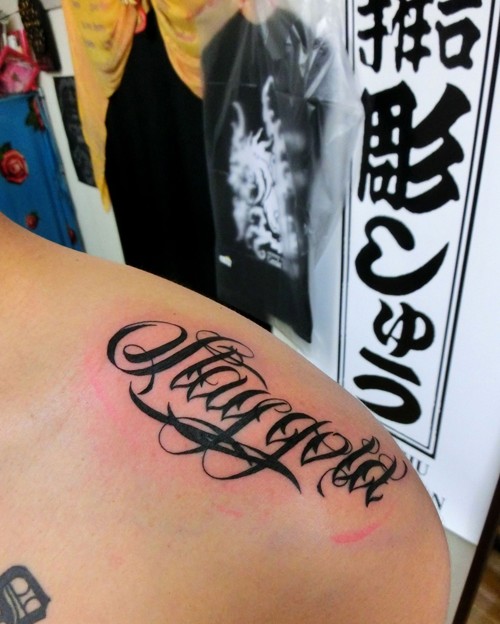 Script tattoo