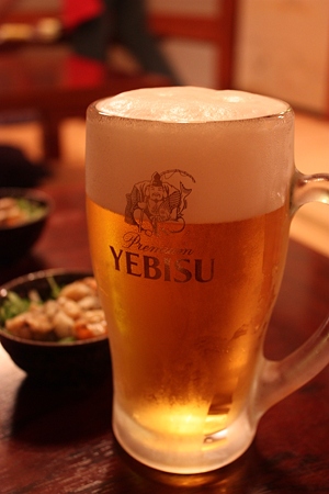東船橋・いわし割烹 ふなっ子/生ビール(中ジョッキ) 550円